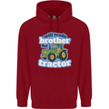 Will Trade Brother For Tractor Farming Mens 80% Cotton Hoodie Red