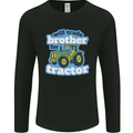 Will Trade Brother For Tractor Farming Mens Long Sleeve T-Shirt Black