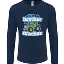Will Trade Brother For Tractor Farming Mens Long Sleeve T-Shirt Navy Blue