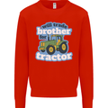 Will Trade Brother For Tractor Farming Mens Sweatshirt Jumper Bright Red