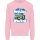 Will Trade Brother For Tractor Farming Mens Sweatshirt Jumper Light Pink
