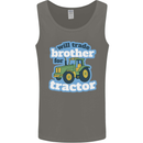 Will Trade Brother For Tractor Farming Mens Vest Tank Top Charcoal