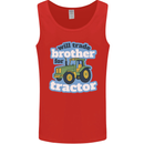 Will Trade Brother For Tractor Farming Mens Vest Tank Top Red