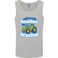 Will Trade Brother For Tractor Farming Mens Vest Tank Top Sports Grey