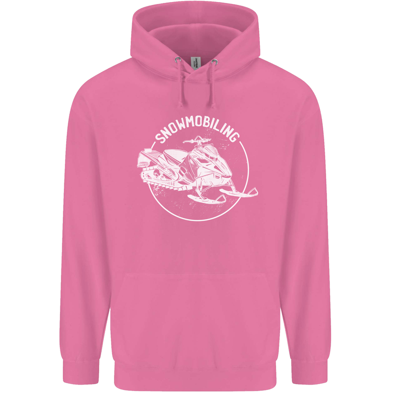 Winter Sports A Snowmobile Childrens Kids Hoodie Azalea