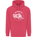 Winter Sports A Snowmobile Childrens Kids Hoodie Heliconia