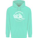 Winter Sports A Snowmobile Childrens Kids Hoodie Peppermint