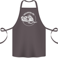 Winter Sports A Snowmobile Cotton Apron 100% Organic Dark Grey