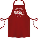Winter Sports A Snowmobile Cotton Apron 100% Organic Maroon