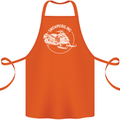 Winter Sports A Snowmobile Cotton Apron 100% Organic Orange