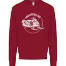 Winter Sports A Snowmobile Kids Sweatshirt Jumper Red