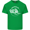 Winter Sports A Snowmobile Kids T-Shirt Childrens Irish Green