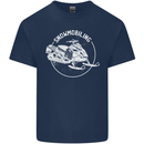 Winter Sports A Snowmobile Kids T-Shirt Childrens Navy Blue
