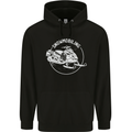 Winter Sports A Snowmobile Mens 80% Cotton Hoodie Black