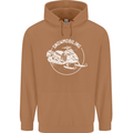 Winter Sports A Snowmobile Mens 80% Cotton Hoodie Caramel Latte