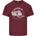 Winter Sports A Snowmobile Mens Cotton T-Shirt Tee Top Maroon