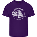 Winter Sports A Snowmobile Mens Cotton T-Shirt Tee Top Purple