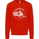 Winter Sports A Snowmobile Mens Sweatshirt Jumper Bright Red