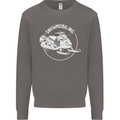 Winter Sports A Snowmobile Mens Sweatshirt Jumper Charcoal