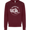 Winter Sports A Snowmobile Mens Sweatshirt Jumper Maroon