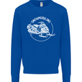 Winter Sports A Snowmobile Mens Sweatshirt Jumper Royal Blue