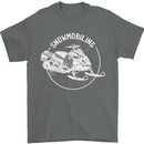 Winter Sports A Snowmobile Mens T-Shirt 100% Cotton Charcoal
