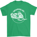 Winter Sports A Snowmobile Mens T-Shirt 100% Cotton Irish Green