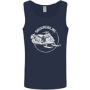Winter Sports A Snowmobile Mens Vest Tank Top Navy Blue