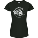 Winter Sports A Snowmobile Womens Petite Cut T-Shirt Black