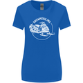 Winter Sports A Snowmobile Womens Wider Cut T-Shirt Royal Blue