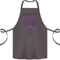 Wisdom Goblet Obscure Makabra Cotton Apron 100% Organic Dark Grey