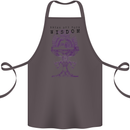 Wisdom Goblet Obscure Makabra Cotton Apron 100% Organic Dark Grey