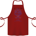 Wisdom Goblet Obscure Makabra Cotton Apron 100% Organic Maroon