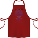 Wisdom Goblet Obscure Makabra Cotton Apron 100% Organic Maroon
