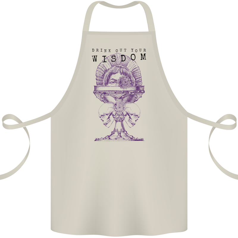 Wisdom Goblet Obscure Makabra Cotton Apron 100% Organic Natural