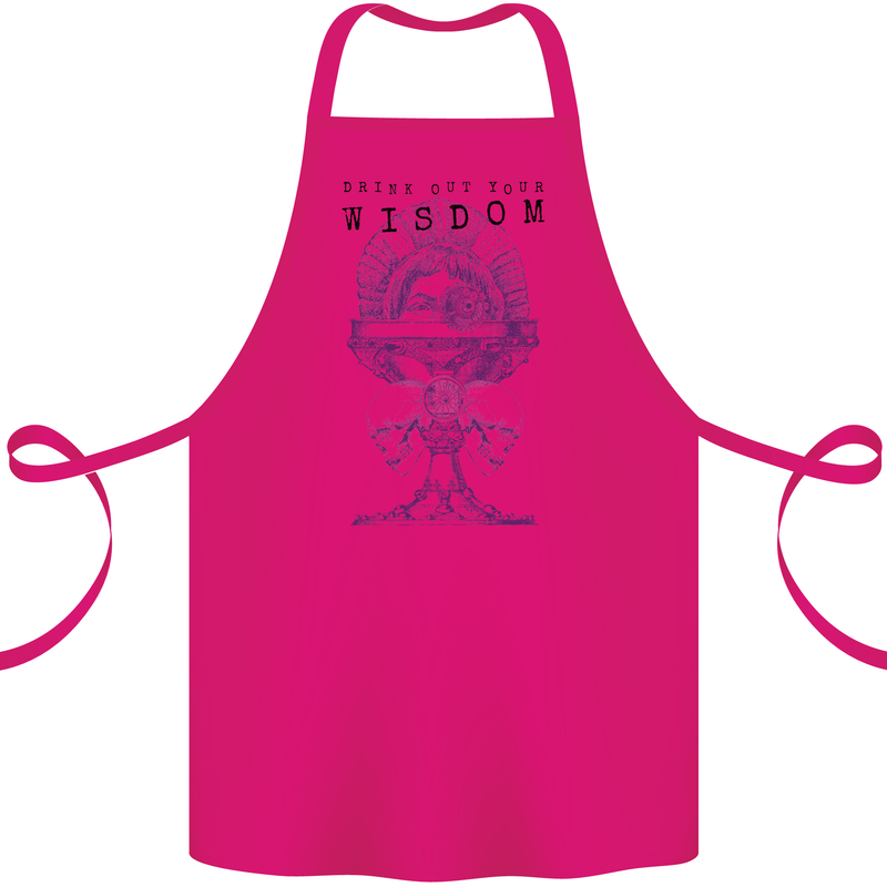 Wisdom Goblet Obscure Makabra Cotton Apron 100% Organic Pink