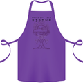 Wisdom Goblet Obscure Makabra Cotton Apron 100% Organic Purple