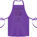 Wisdom Goblet Obscure Makabra Cotton Apron 100% Organic Purple