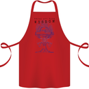 Wisdom Goblet Obscure Makabra Cotton Apron 100% Organic Red