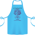 Wisdom Goblet Obscure Makabra Cotton Apron 100% Organic Turquoise