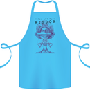 Wisdom Goblet Obscure Makabra Cotton Apron 100% Organic Turquoise