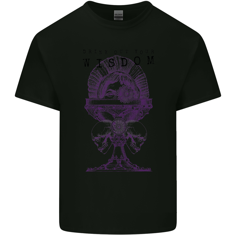 Wisdom Goblet Obscure Makabra Kids T-Shirt Childrens Black