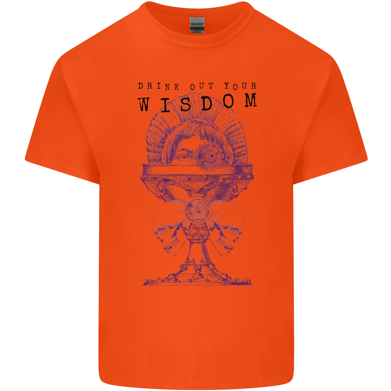 Wisdom Goblet Obscure Makabra Kids T-Shirt Childrens Orange