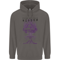 Wisdom Goblet Obscure Makabra Mens 80% Cotton Hoodie Charcoal
