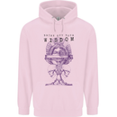 Wisdom Goblet Obscure Makabra Mens 80% Cotton Hoodie Light Pink