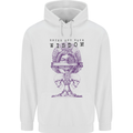 Wisdom Goblet Obscure Makabra Mens 80% Cotton Hoodie White