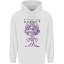 Wisdom Goblet Obscure Makabra Mens 80% Cotton Hoodie White