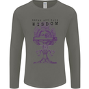 Wisdom Goblet Obscure Makabra Mens Long Sleeve T-Shirt Charcoal