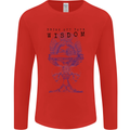 Wisdom Goblet Obscure Makabra Mens Long Sleeve T-Shirt Red