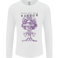 Wisdom Goblet Obscure Makabra Mens Long Sleeve T-Shirt White